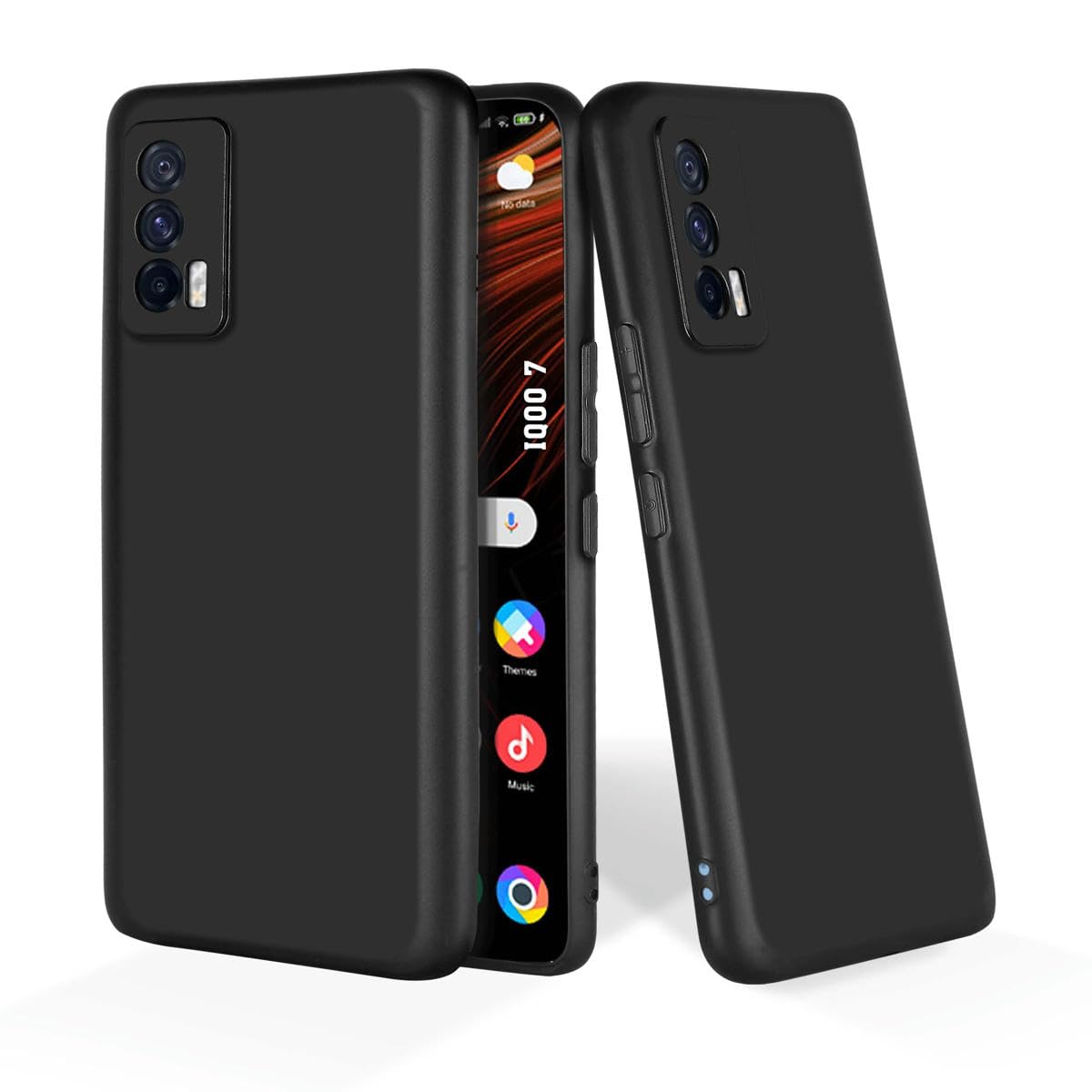 PrintWhiz Soft Silicone Mobile Back Cover Compatible with iQOO 7 Legend | Shockproof Protective Case/Cover with Full Edge Protection (Plain Black)($BL-IQO-7LEG-000) (B0CSSZ2NMD) Amazon Price History, Amazon Price Tracker
