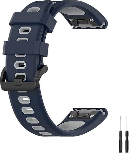 Replacement Band for Garmin Fenix 7Fenix 6Fenix 5, Silicone Waterproof Quick Fit Watch Band for Garmin Forerunner 935945955Garmin Epix