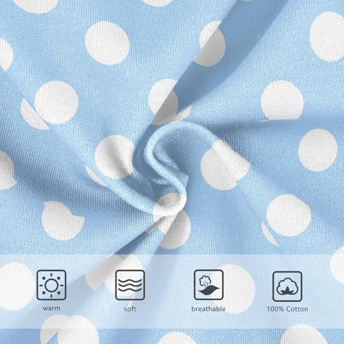 Polka Dot Dark Ice Blue Yellow Little Boys Cotton Briefs Soft Breathable Comfortable Tag-Free Underwear3