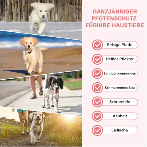 GJYC PET Pfotenbalsam Hund, Pfotenbalsam Stick mit Bienenwachs und Vitamin E, Pfotenpflege für Hunde und Katzen - Heilt, Repariert und Regeneriert Trockene, Rissige und Beschädigte Pfoten