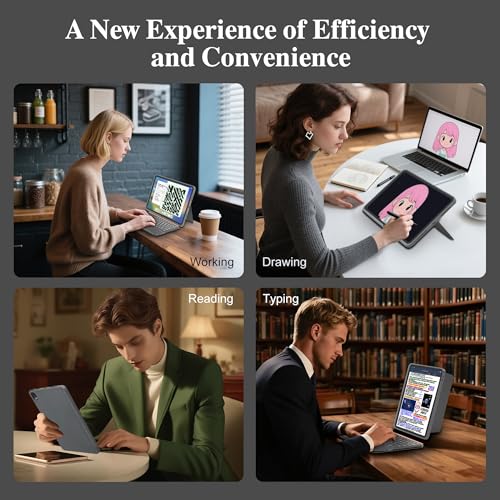 Image of WIWU iPad Pro 11 inch Keyboard Case M4 /M5 2024 /2025 Magnetic Detachable 3 in 1 Case Bluetooth Case Keyboard Adjustable Stand 7 Colors Backlit Keys with Touchpad (Grey, iPad Pro 11 inch(M4 /M5 2024 /2025))