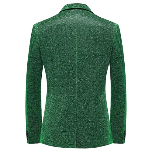 Mens Tuxedo Suits Slim Fit Party Blazer for Men Shiny Dress Coat Jackets Classic Regular Fit 2 Piece Suits Set4
