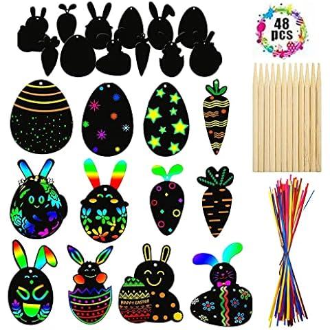 Papel de Rascar de Pascua para Niños Cover