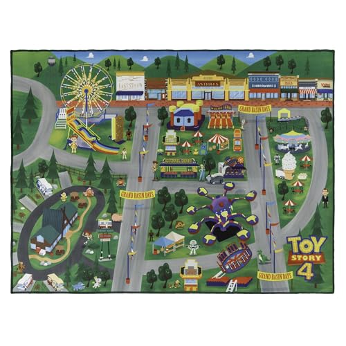Image of Gertmenian Disney Toy Story Indoor Game Rug - 4x6 Large, Non-Slip, Ideal for Children in Classroom, Nursery, or Play Area - Multicolor, 31216