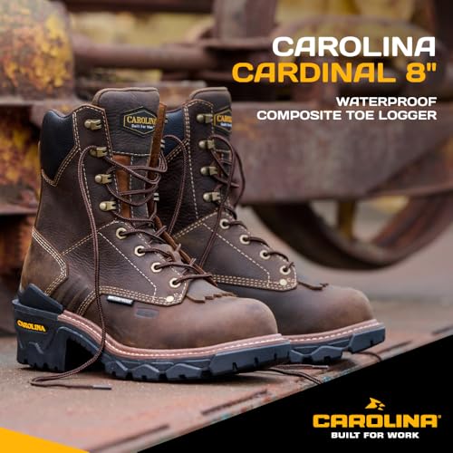 Carolina Cardinal Capacity 8" Waterproof Composite Toe Logger Work Boot for Men - Durable and Comfortable2