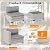 MAISON BACKYARDS 6-Seat Modular Patio Furniture Set – Outdoor Wicker Sectional Sofa with Thick 4? Cushions, Dual-Strand PE Rattan, Rust-Resistant 18 mm Steel Frame, Backyard Garden Deck Lounge,Gray