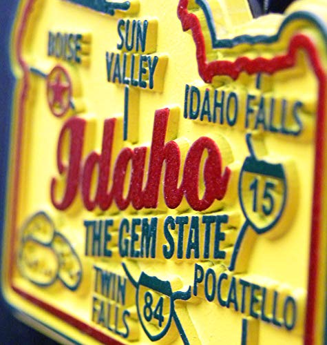 Imán decorativo gigante del estado de Iowa, 3.7" x 2.5" miniatura 5
