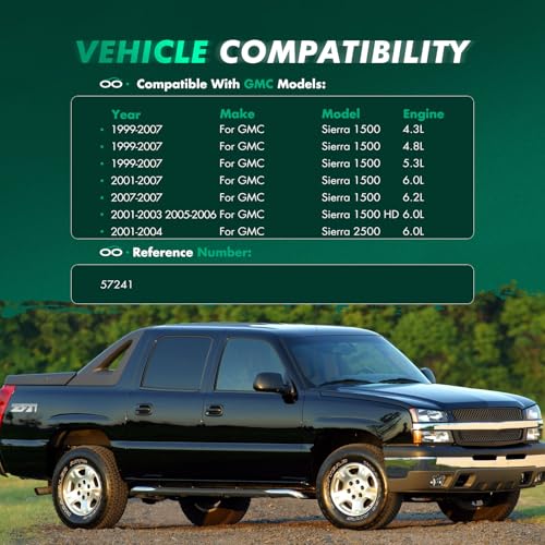 Image of SCITOO Mud Flaps 4PCS suitable for Chevrolet Avalanche, Silverado 1500, Suburban, Tahoe 2000-2006 for GMC Sierra 1500 /2500 Yukon XL 1500 2000-2006 front & rear mud flaps