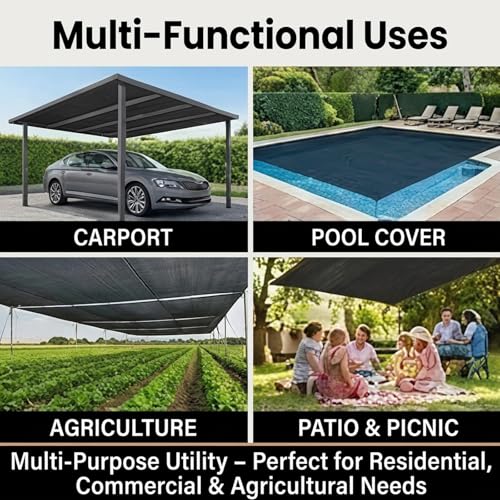 Malla sombra impermeable y transpirable 2x8 m toldo pesado exterior 8