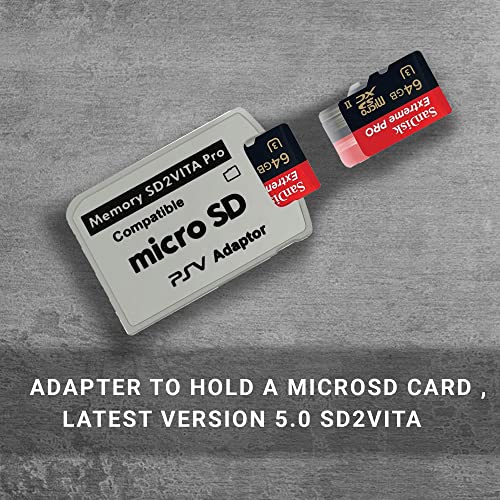 Skywin- SD2Vita PS Vita Memory Adapter, PS Vita SD Card Adapter Compatible with PS Vita 1000/2000 3.6 or PS VitaHENkaku System (2 Pack)