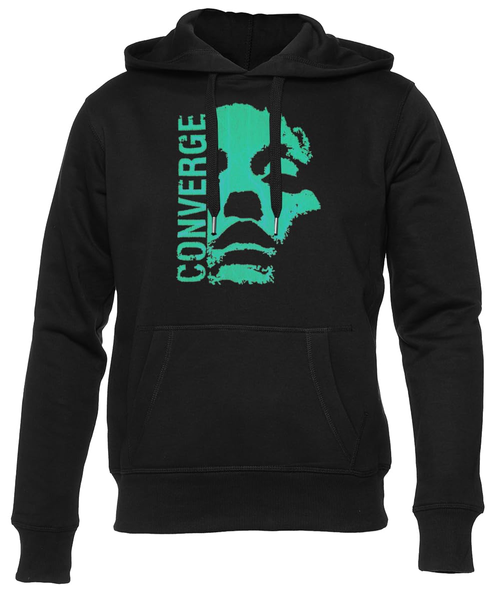 Newtee Converge Sudadera Unisex Negra para Hombre y Mujer Unisex Black Hoodie Men Women