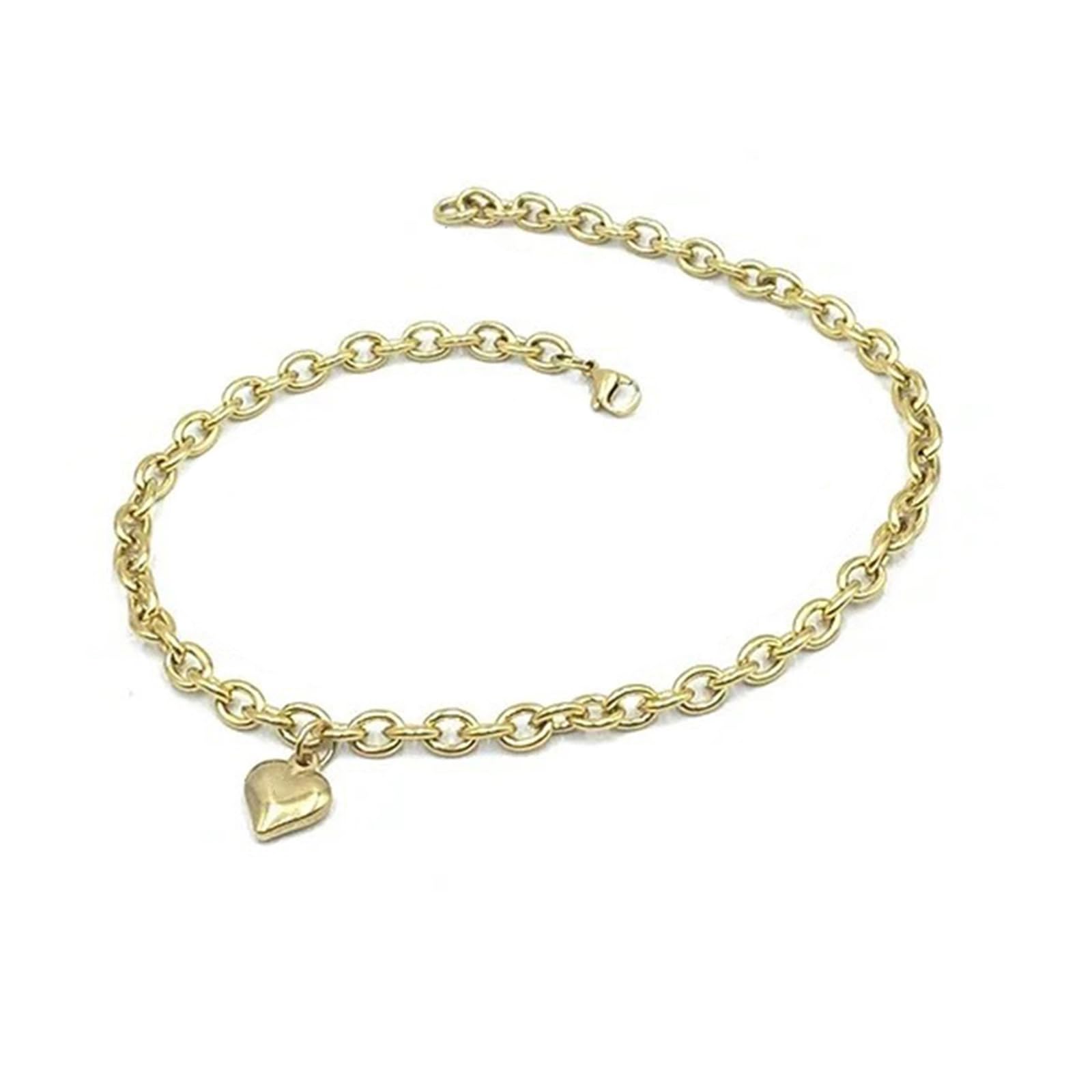 GRABAGECAN Heart Charm Pet Necklace with Heart Pendant Comfortable for Small Dog and Cats for Birthday Wedding