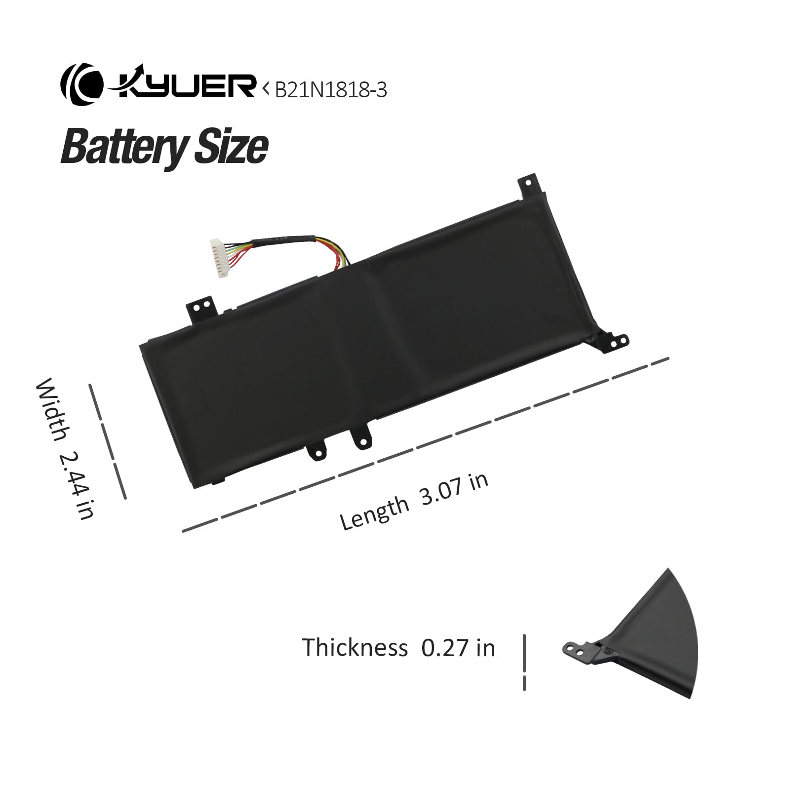 B21N1818-3 C21N1818 Batterie pour ASUS VivoBook A509 D509 F509 M509 X509 A409 D409 F409 M409 X409 F509M F509MA X509DA X509BA X509F X509FA X509FB X509FJ X509FL X509J X509JA X509JB X509JP X509M X509MA
