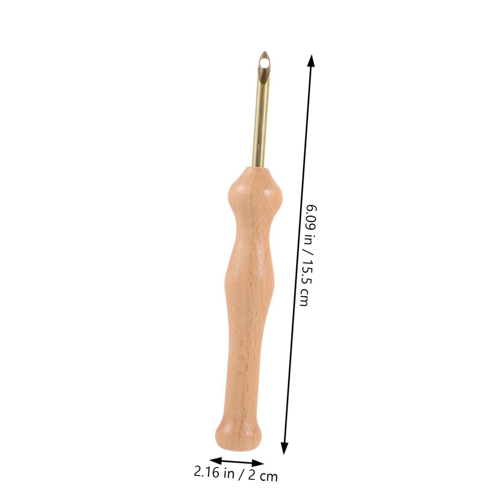 EXCEART 25 STK Stempel Stempel Sticknadel Hölzerne Stanznadel Große Lochnadel Praktische Stanznadel Nadelstift-nähwerkzeug Nadelsticksets Webset Rostfreier Stahl Einstellbar Stricknadel