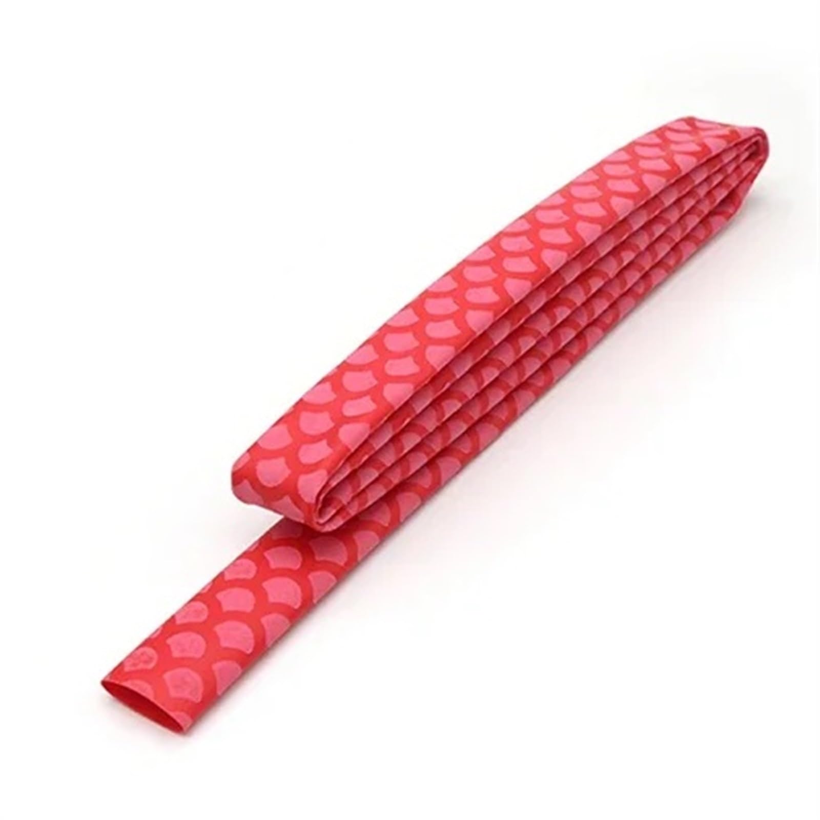 Gaine thermorétractable antidérapante pour cannes à pêche, tube thermorétractable antidérapant pour poignée de vélo, housse de poignée de raquette de pêche (rouge, 1 m, diamètre 35 mm)