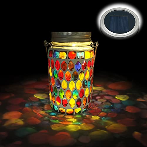 TOTHDATE 1PCS Mosaic Solar Lights Outdoor Garden