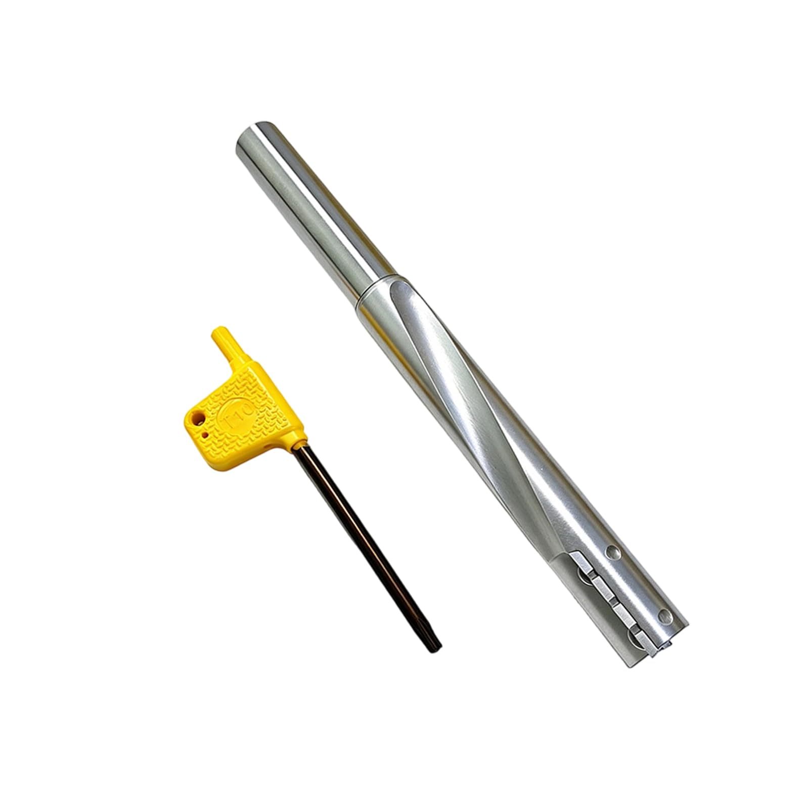 Punta per fresa con inserto sostituibile, codolo da 12, Silver
