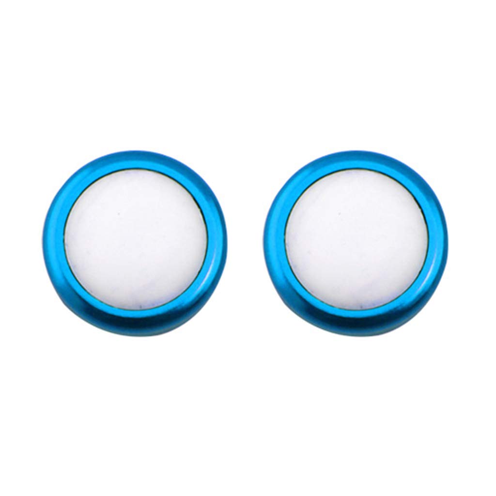 HOWWOH 1 Pair Analog Joystick Rocker Protective Cap Thumb Stick Anti-Slip Grip Cover Replacement for Playstation 4 PS4 Controller Blue White