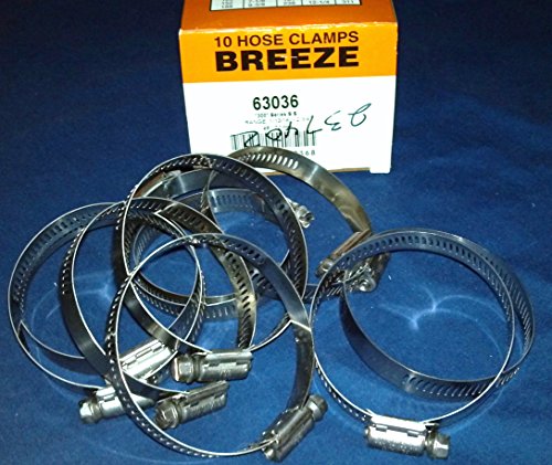 Breeze 63036 Marine Grade Stainless Steel Clamp, 1-13/16