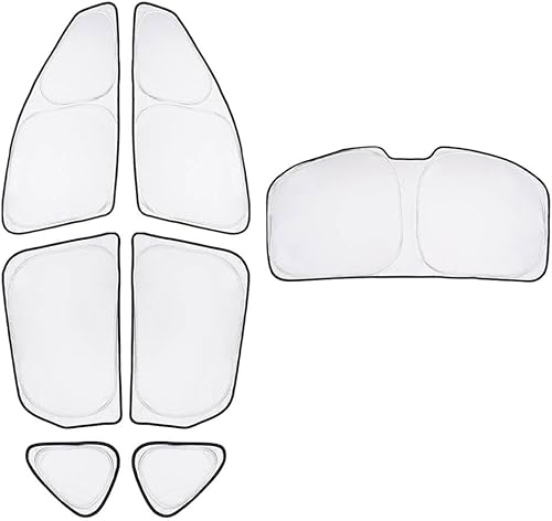 T TGBROS Parasol de ajuste personalizado para ventanas de automóvil para Honda Civic 2022, parabrisas y ventana trasera y lateral y ventana