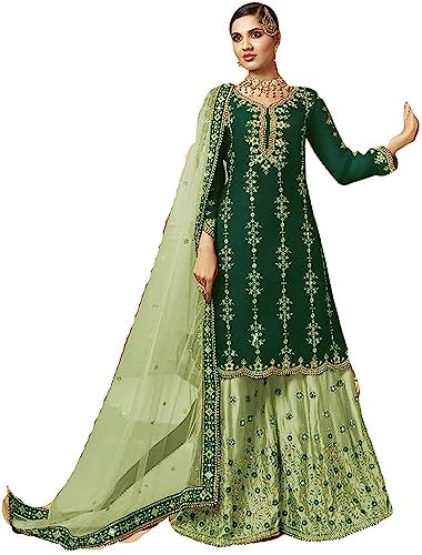 Ready to Wear Indian Pakistani Designer Wedding Wear Palazzo Style Embroidery Eid Special Salwar Suit for Women