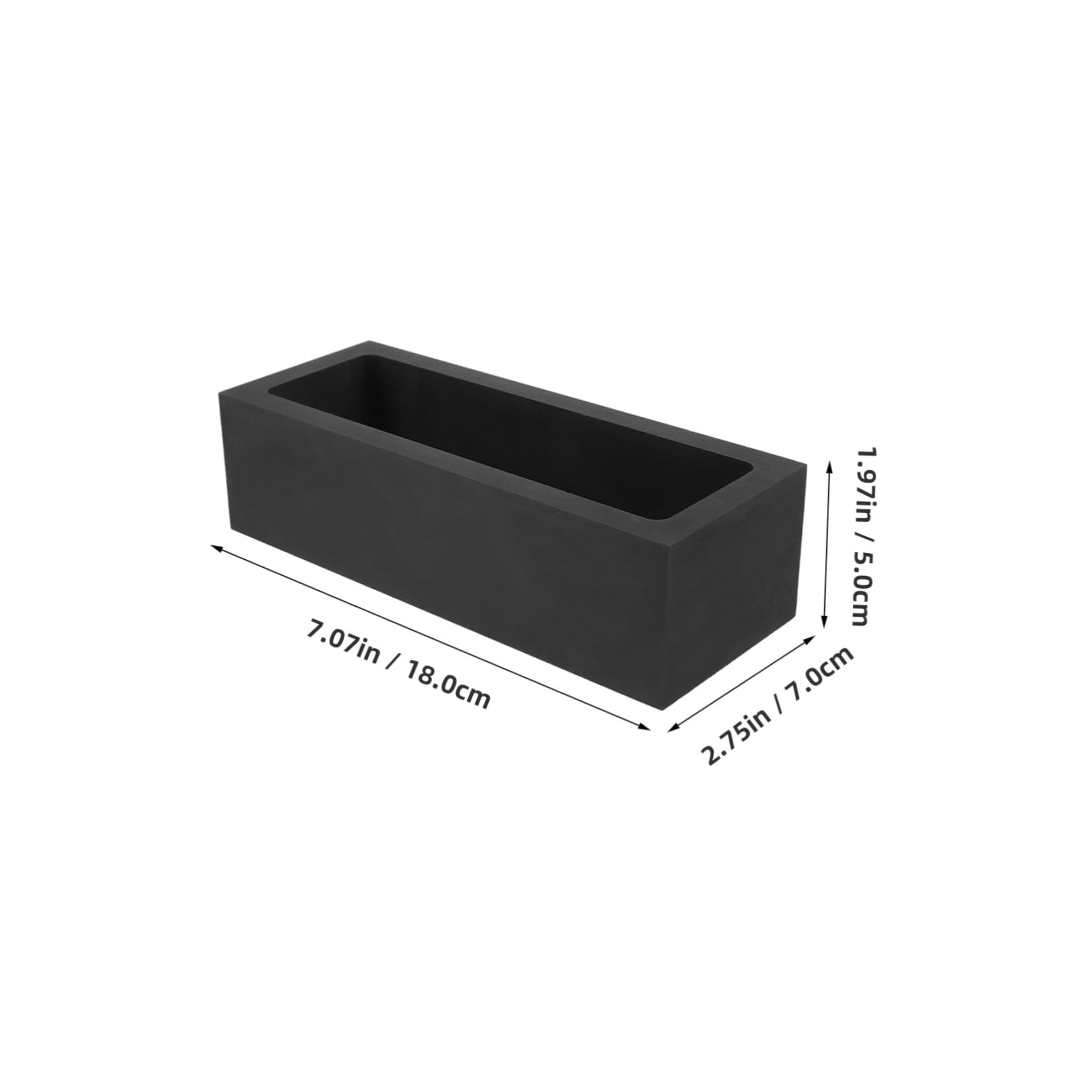 Sewroro 5kg Creuset pour Fusion de Or Argent Plat de Fusion pour Métaux Précieux Outils de Fonderie pour Bijoux et Laboratoire
