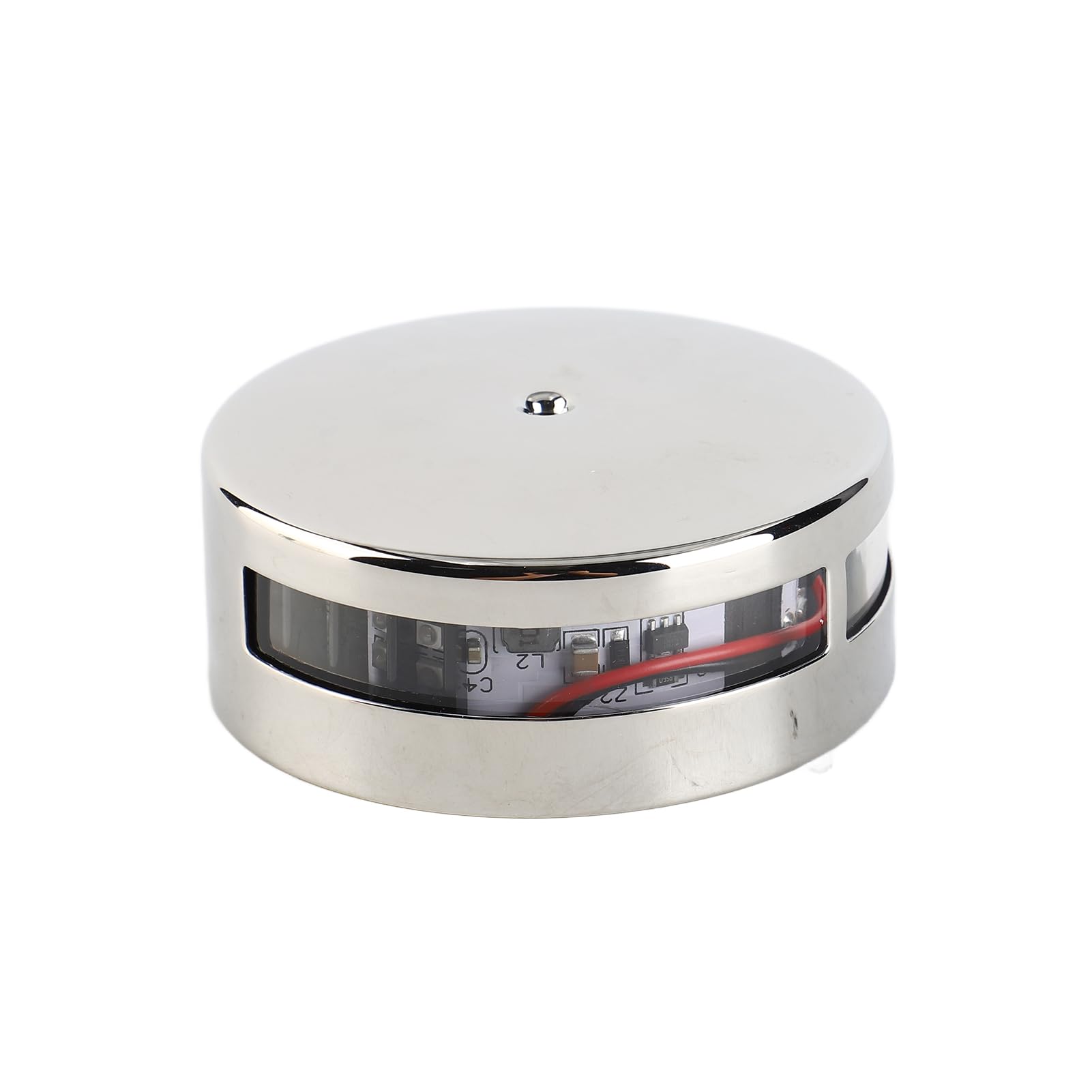 Ejoyous Luce per Barca, Luce di Prua Bicolore in Acciaio Inossidabile di Grado Marino con 36 LED, 12 V, Ideale per Pontoni e Barche da Pesca (SILVER)