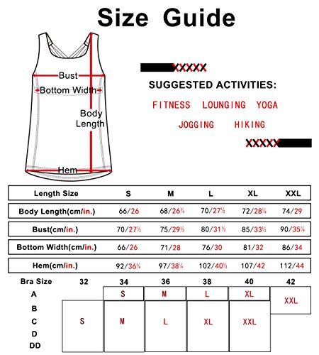 icyzone Workout Tank Tops Built in Bra - Women's Strappy Athletic Yoga Tops, Exercise Running Gym Shirts (M, Royal Blue) - Thumbnail 6