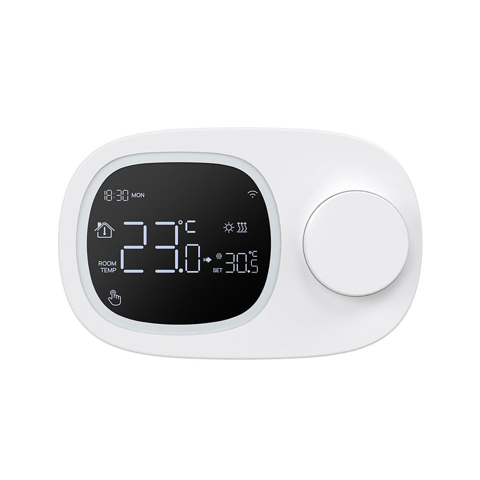 Perfk - Termostato inteligente programable, función conveniente, termostato inalámbrico, regulador de temperatura para caldera de agua y para