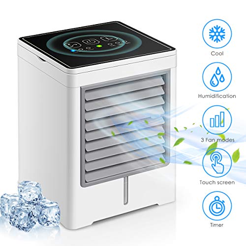 Portable Air Conditioner, Personal Air Cooler 3 in 1 Mini USB Air