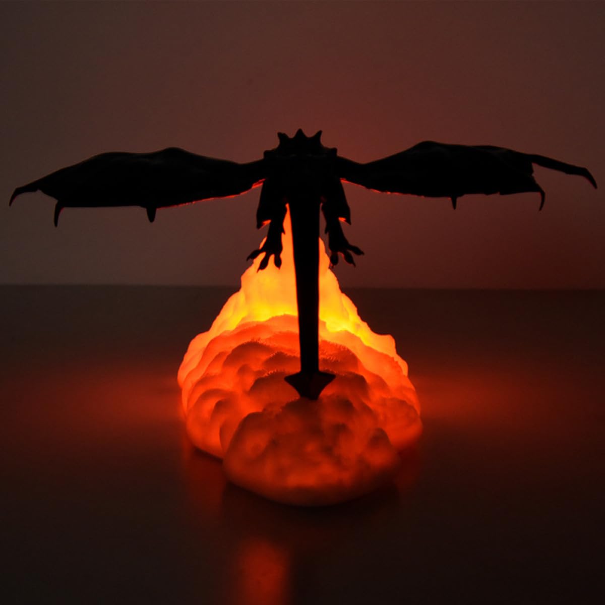 Sprühender Drachen Nachtlicht 3D-led Lampe aus Pla, USB Ladung | Dekorative Figur für Kindergeburtstag, Touch Steuerung, für Festliche Raumdekoration