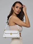 Petit sac à épaule pour femmes en cuir Mini Sac à main avec fermeture en boucle