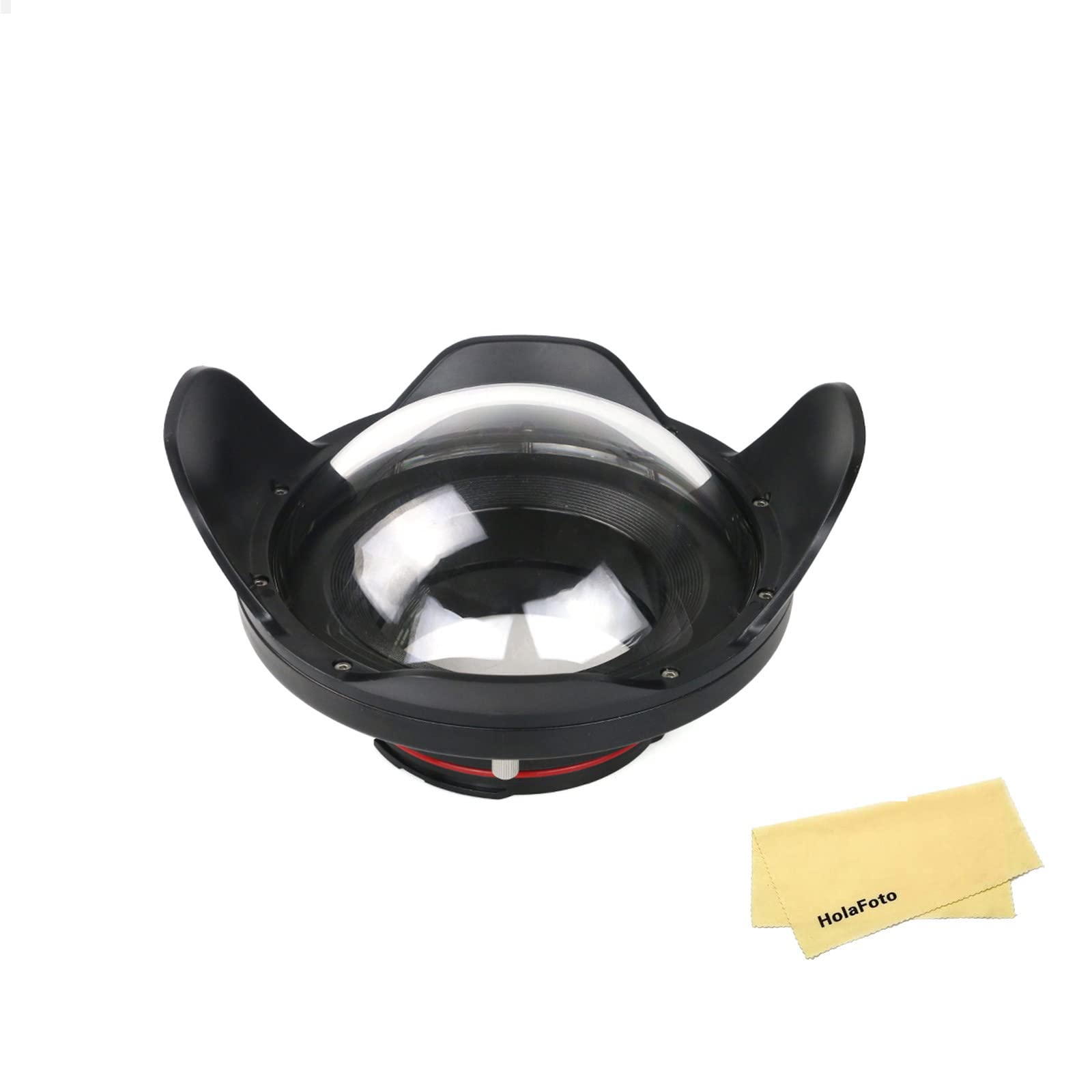 Seafrogs WA-005-B Optical Acrylic 40M/132FT 6" inch Wide Angle Dome Port Fisheye Wide-Angle Lens for Waterproof Camera Case (Ø 90mm L40mm)