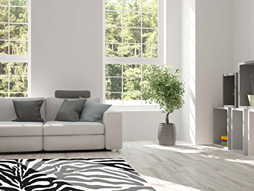 Facile pulizia Tappeto imitacón Pelle Zebra PVC diverse misure  moquette adulto PVC  pavimento vinilico per adulti 95 x 120 cm