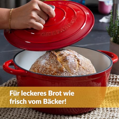 Foto von Chefarone Gusseisen Topf 26 cm 4,7 L Emailliert Cocotte Bräter