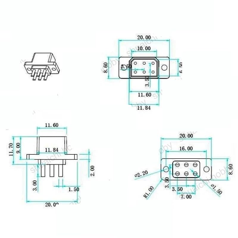 MX6 MX10 piny złącza serwo VTOL szybkie podłączenie męskie wtyki żeńskie akcesoria modelarskie Adapter steru dla RC Turbojet Drone(5pairs MX10)