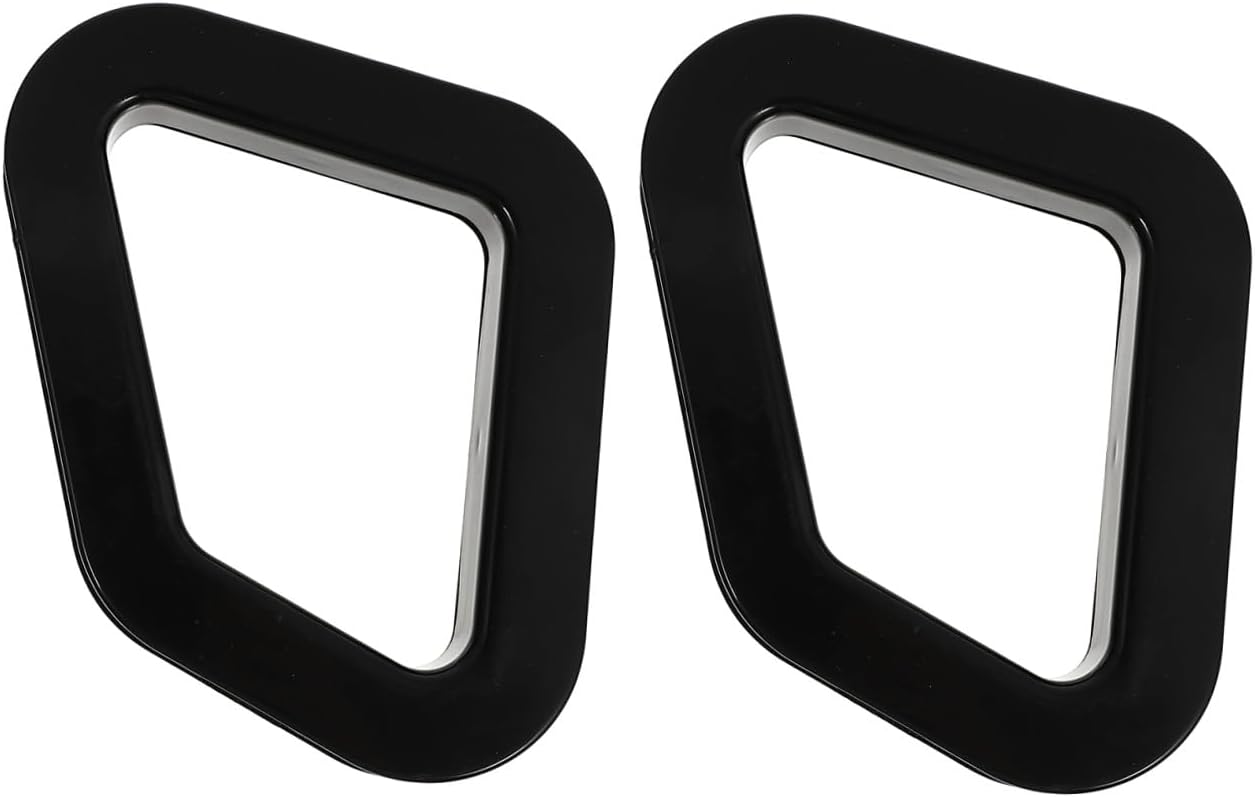 Healifty 2 Sets Black Plastic Electronic Game Competition Chair Fittings Easy Replace Office Chair Accessories for Racing and Gaming Seats Practical Back Decoration