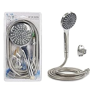 Douchekop, verzilverd metaal, 3 stuks