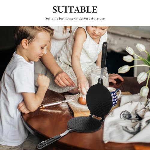 Hemoton 1PC waffle maker baking pizzelle maker quesadilla maker ice cream cone maker large waffle maker cake pan waffle pan mini griddle Silicone Omelette Maker conical Crispy machine - Image 2