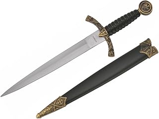 Wuu Jau Co H-5928 Medieval Designed Dagger with Knight and Horse on Handle, 14