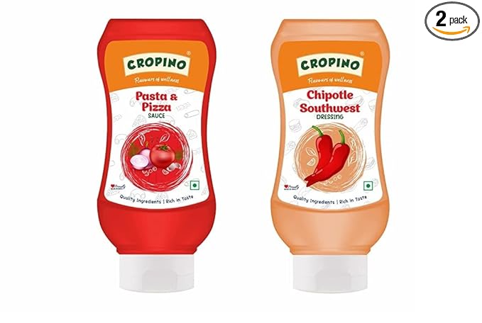 Combo of Pasta & Pizza Sauce, 320gm and Chipotle Southwest Dressing & Dips, 300g / Pack of 2 / Perfect for Salads, Sandwiches, Burgers, Pizza, Penne Pasta, Spaghetti, Fusilli, Macaroni