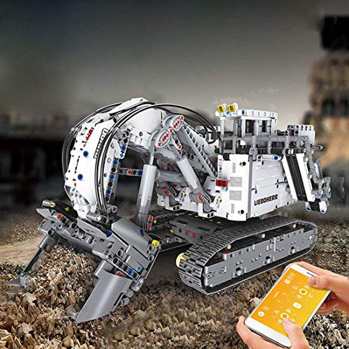 ZJLA Technik Bagger Bausteine 4062 Klemmbausteine 2.4G Dual RC Crawler Bagger mit 9 Motoren Kit Kompatibel mit Lego… – Bild 3