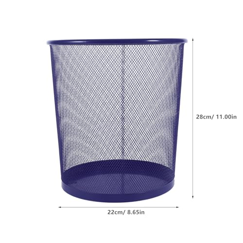 Image of PRETYZOOM Small Trash Can 3 Gallon Open Top Waste Basket, Round Mesh Garbage Can Container Recycling Bin for Offices, Bathrooms, Laundry Room, Kitchens, Kids Rooms, Dorms