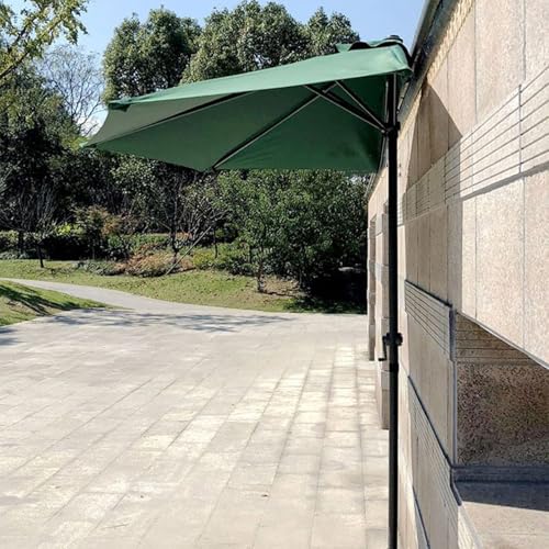 Sombrilla de jardín con manivela de 2,9 m para patio y balcón estrecho 6