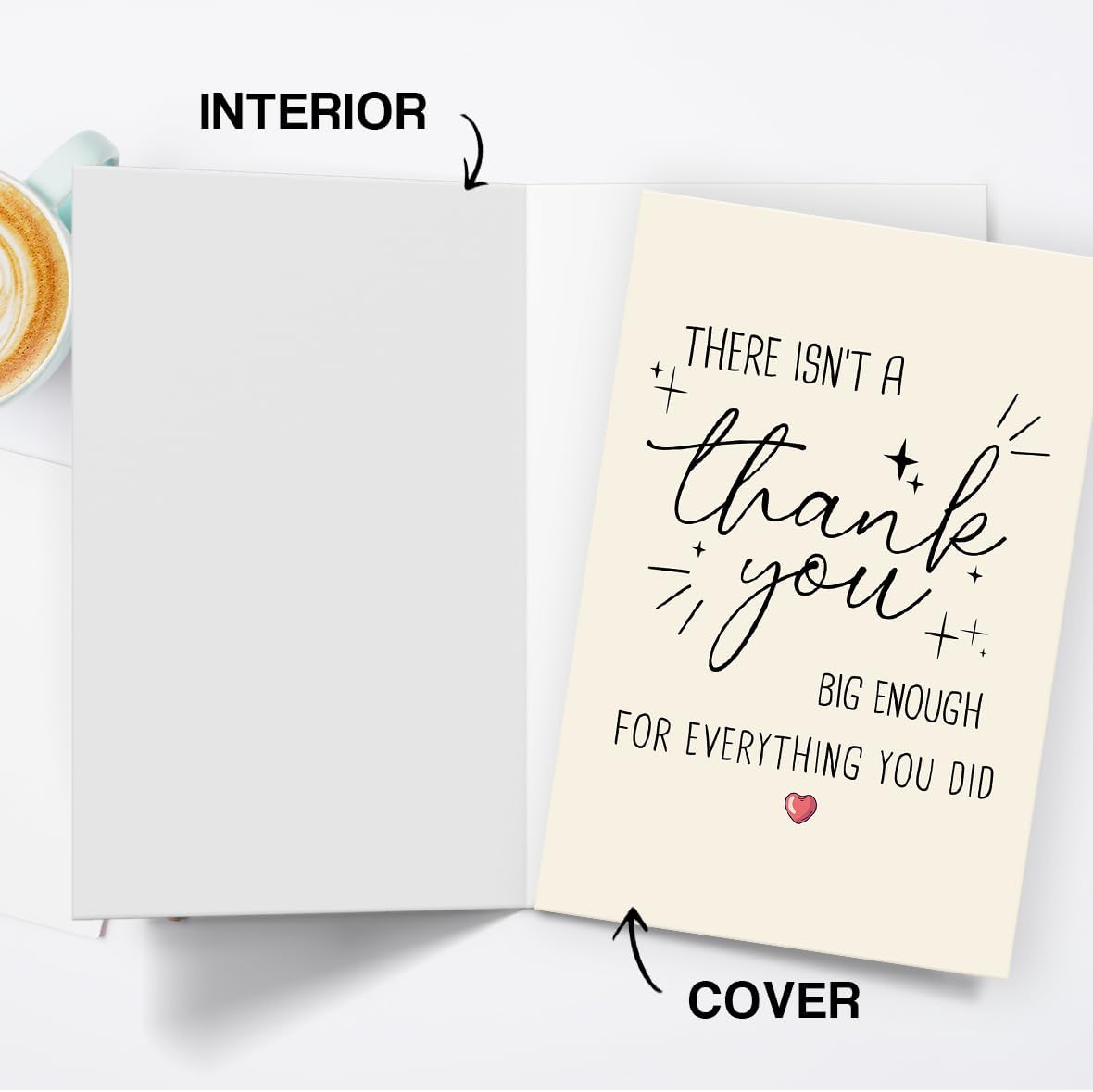 Funny Thank You Card, Thank You Card for Men Women, Thank You Gifts Card for Teacher Boss, Happy Appreciation Card for Him Her hs-12 image 3 of 6 B0D91QS3YC