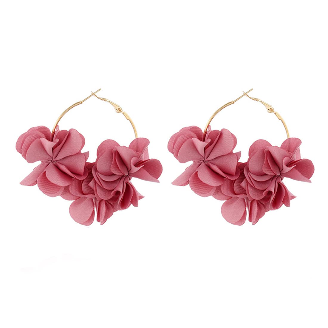 Yellow Chimes Earrings For Women Pink Color Boho Dangle Lace Cloth Mesh Yarn Chiffon Silk Handmade Flower Layered Petal Circel Hoop Jewelry Earrings for Women and Girls (B0B9HD5RRH) Amazon Price History, Amazon Price Tracker