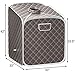 Giantex Portable Steam Sauna Spa 2L Folding Private Sauna Tent W/Chair Foot, Massage Roller, Absorbent Pad,9 Adjustable Temperature Levels for Stress Fatigue 33 x 33x 42 Inch (Gray)