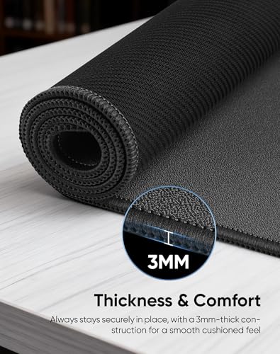 Image of Reniteco Waterproof Large Office & Gaming Mouse Pad, 27.6 inch x 11.8 inch, Black