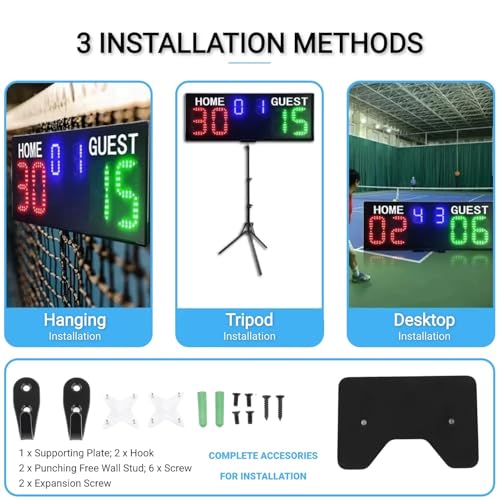 Tableau de bord électronique portable avec télécommande pour basket - 3