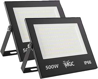 Kit 2 Refletor Led 500w 6500k Holofote Prova D'água Ip66